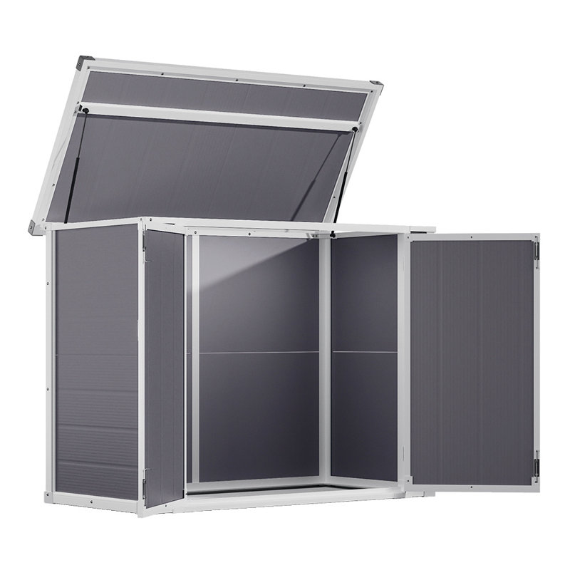 4 ft. 5 in. W x 2 ft. 3 in. D Plastic Pent Garage Shed