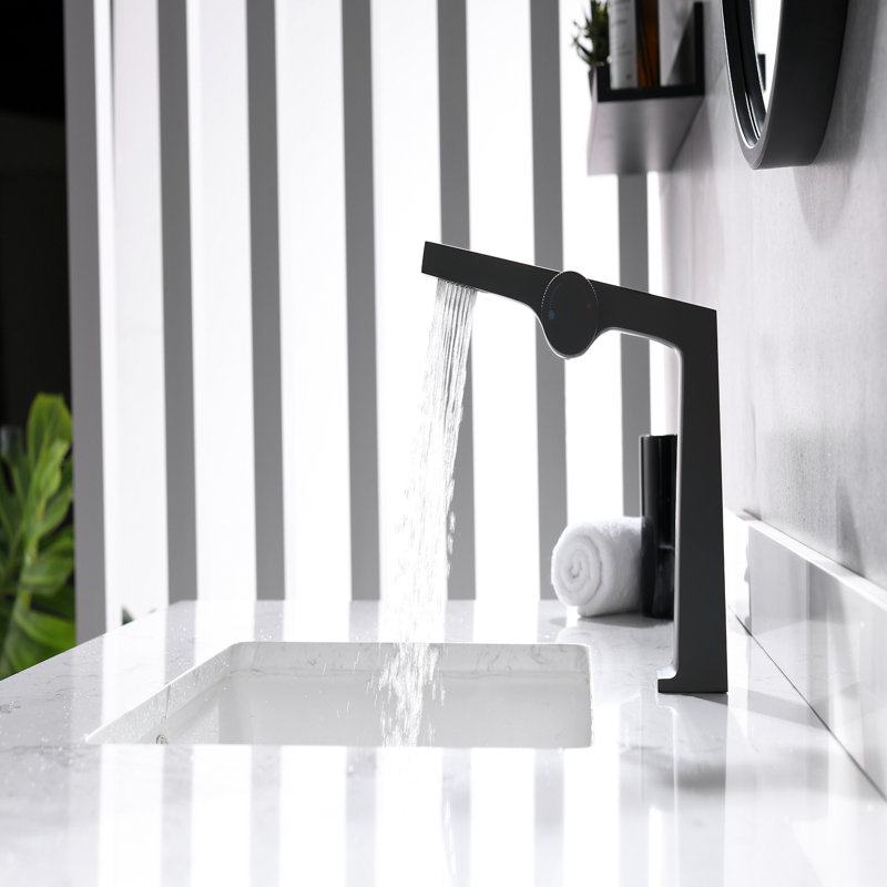 Single-Hole Single-Handle Bathroom Faucet, Matte Black