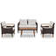 Mobilier de jardin 4 pièces-1223479551