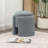 Nowata Teddy Fleece Boucle Upholstered Ottoman Stool-1216785975