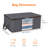 Clothes Storage Bag Foldable Storage Bin Closet Organizer With Reinforced Handle Sturdy Fabric Clear Window For Sweaters, Coats, T-shirts, Blankets, 6 Pack-833805769-825054175-825054174