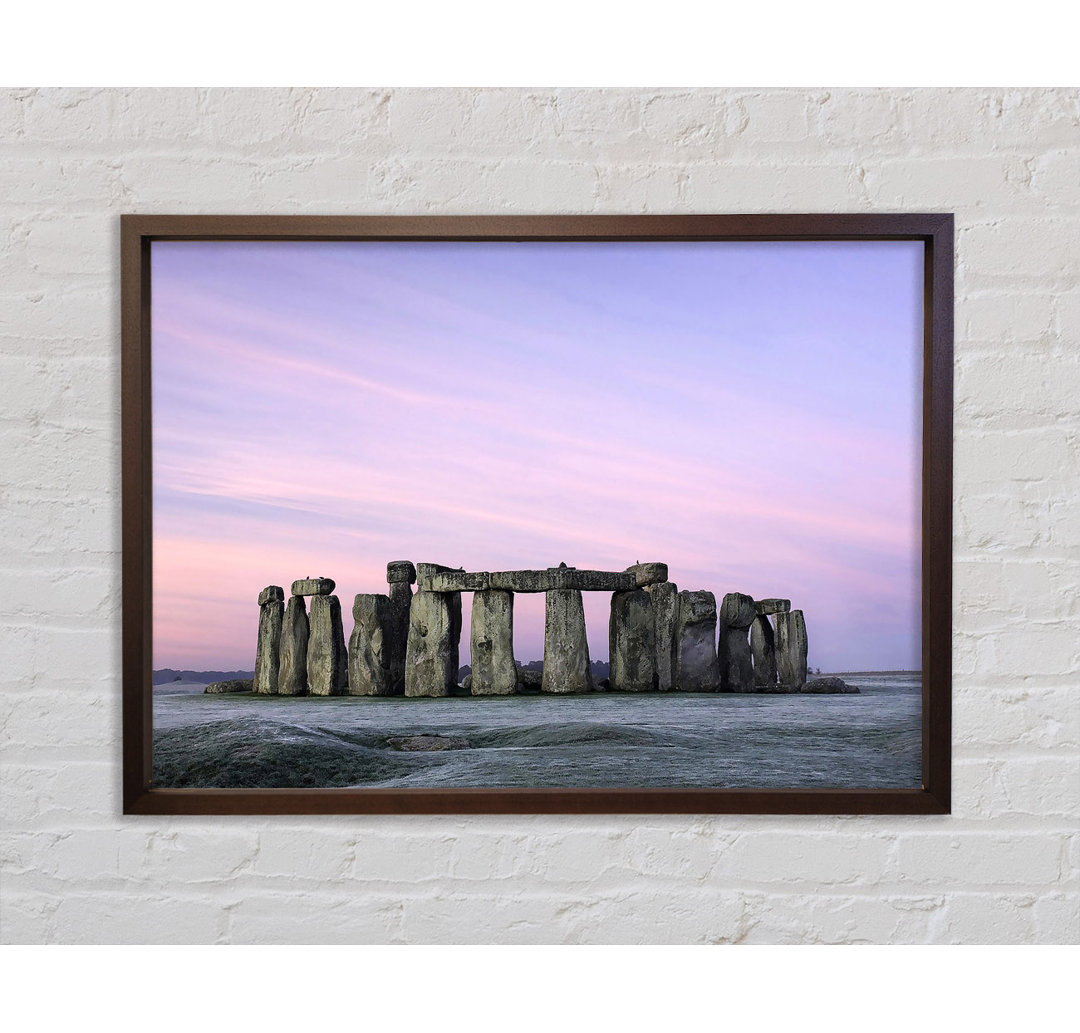 Stonehenge Wiltshire England - Einzelner Bilderrahmen Kunstdrucke auf Leinwand