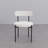 Modern White Boucle Side Dining Chairs Set of 2 and Set of 4-490997708