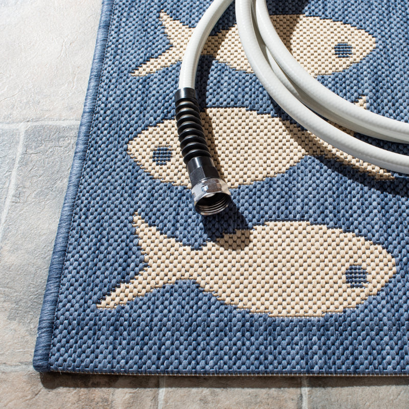 Langley Area Indoor/Outdoor Area Rug, Square 6'7"