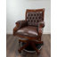 Chaise de bureau en cuir naturel