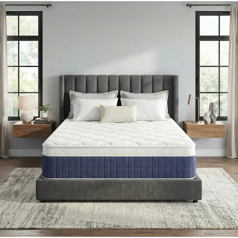 12" Medium Hybrid Memory Foam Mattress, King