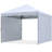 10 Ft. W X 10 Ft. D Easy Pop Up Canopy Tent With 2 Sidewalls-112319615