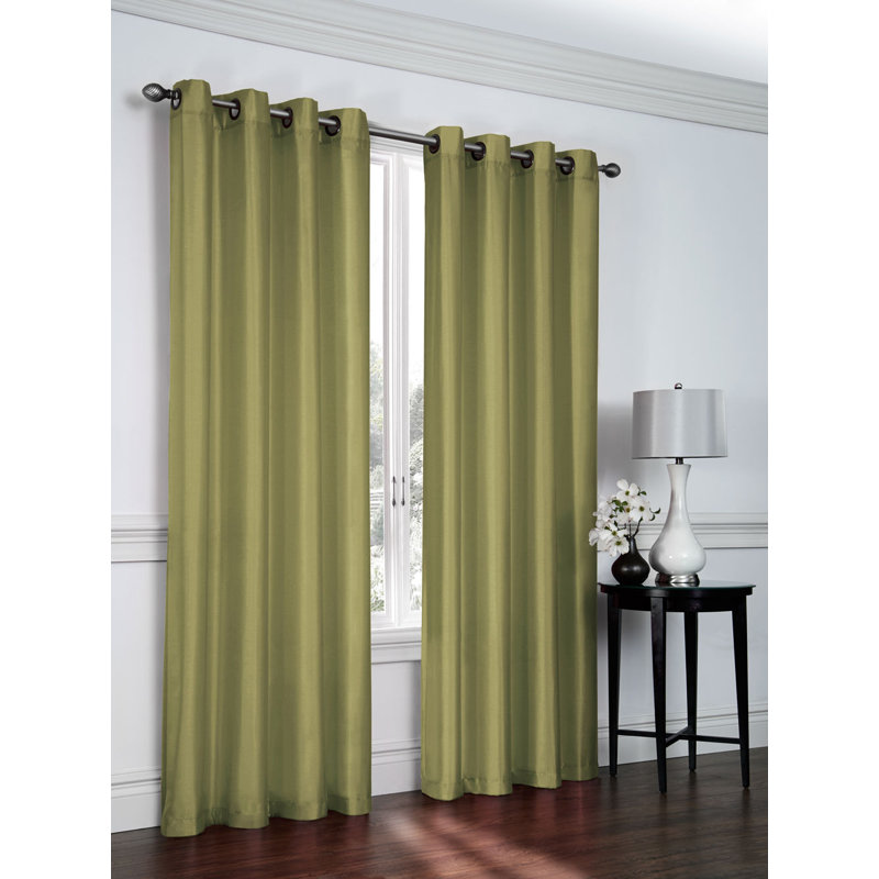 Belterra Sheer Curtain Pair, Green