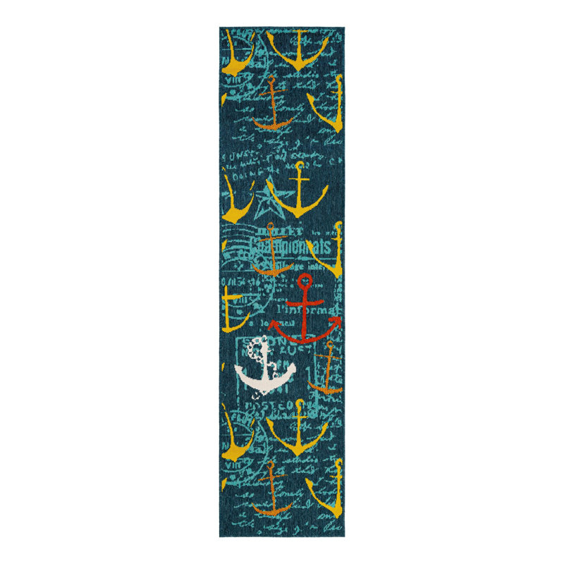 Angelys Indoor/Outdoor Area Rug, Runner 2' x 8'