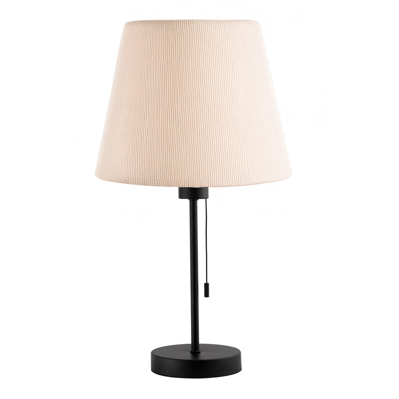 Metal Table Lamp, Black, Black