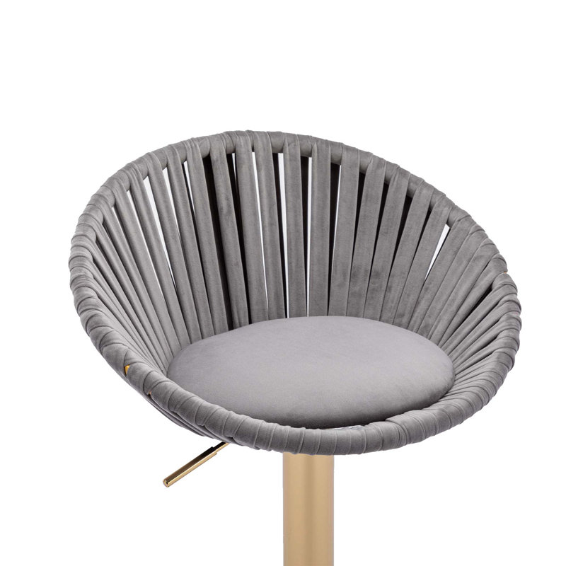 Tabouret de bar Melrick, gris