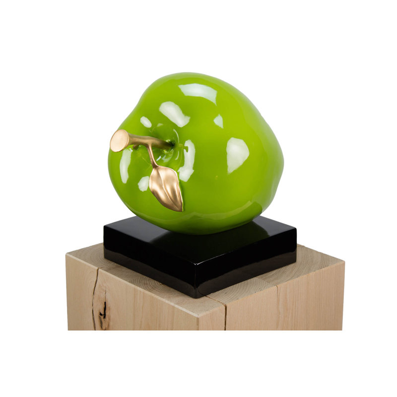 Seductive Temptation sculpture, Green/Gold