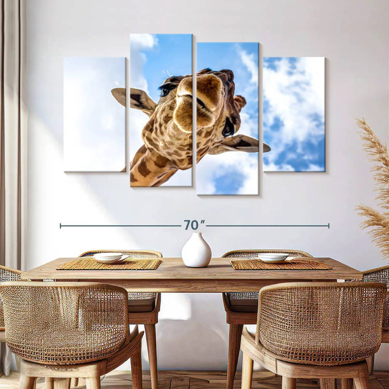 Curieuse girafe Brampt, H 42 po x l 68 po