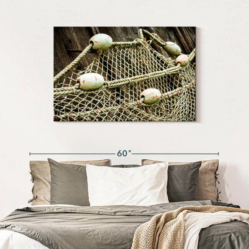 Filet de pêche Senne à bord, H 30 po x l 45 po