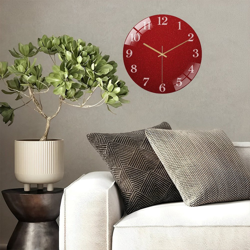 Horloge murale 12 po Glitter