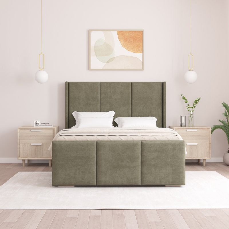 Berlin Bed Frame, Asphalt, Double (4'6)