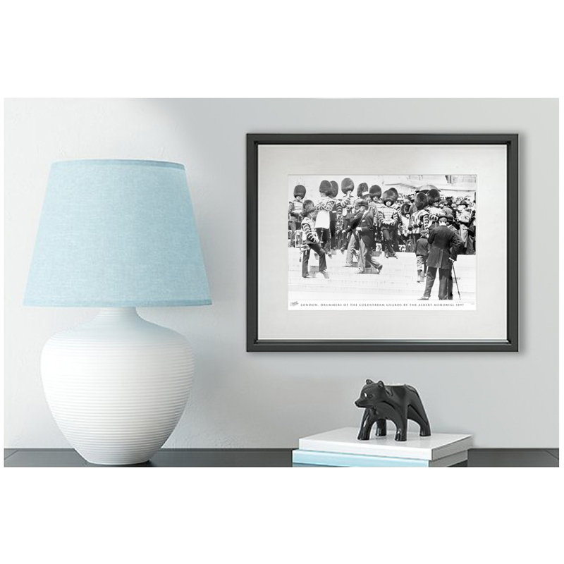 London, Drummers Of The Coldstream Guards By The Albert Memorial 1897 by Francis Frith - Single Picture Frame Print