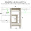 Système d'organisation l 96 po avec tiroirs Woodend, bureau de coiffeuse et tringles de suspension (coupés sur mesure)-734790445