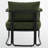 Mid-century Modern Upholstered Accent Chair With Ultra Thick Cushion And Industrial Metal Frame-2077581878