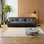 Canapé modulaire en chenille 3 places - Canapé modulaire à assise profonde pour le salon, meubles confortables et élégants en velours gris-1707935498