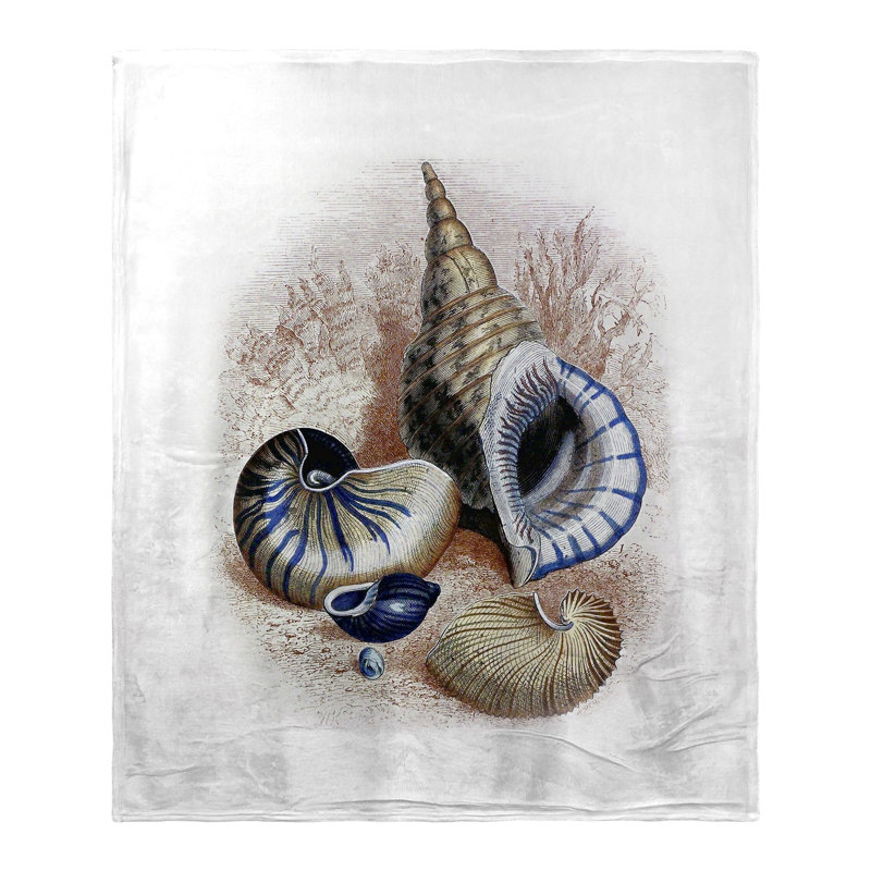 Jeté Three Shells Antique Silk-Touch