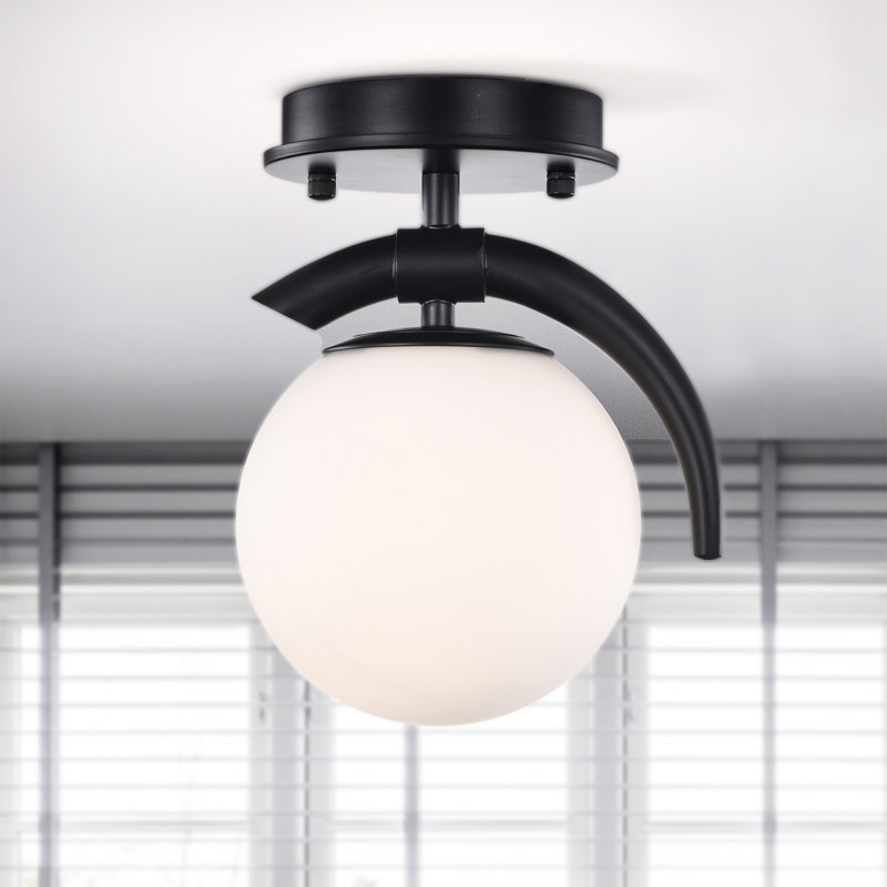 Glass LED Semi Flush Mount