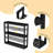 Konnie 3 Piece Bamboo Tiered Shelf with Adjustable Shelves-696497388