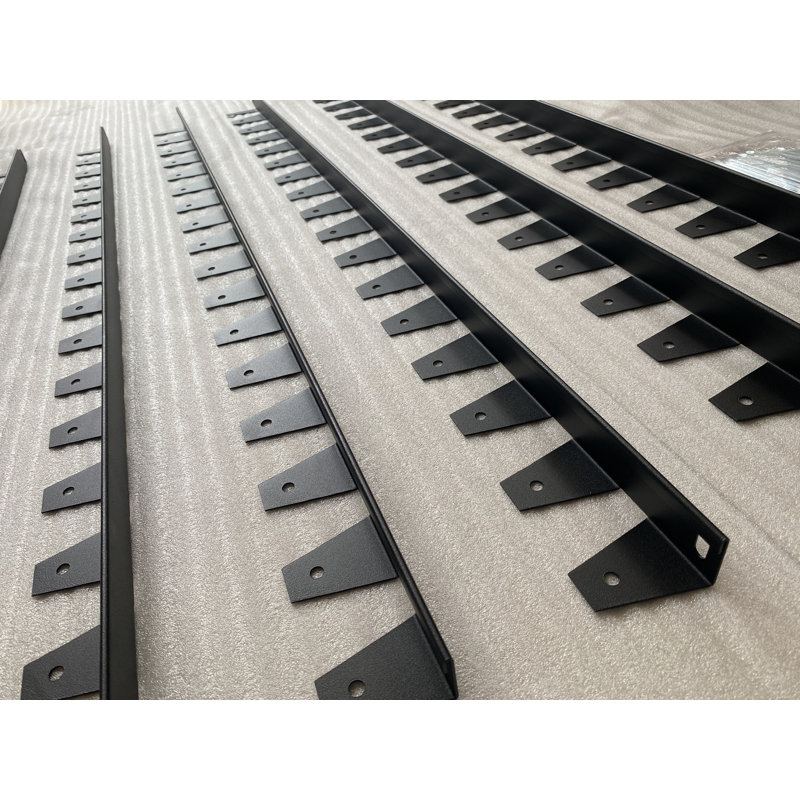 40" X 2" X 2" Stainless Steel Garden Edging Complete Set With Included Installation Nails, No-dig Landscape Edging Kit, Black
