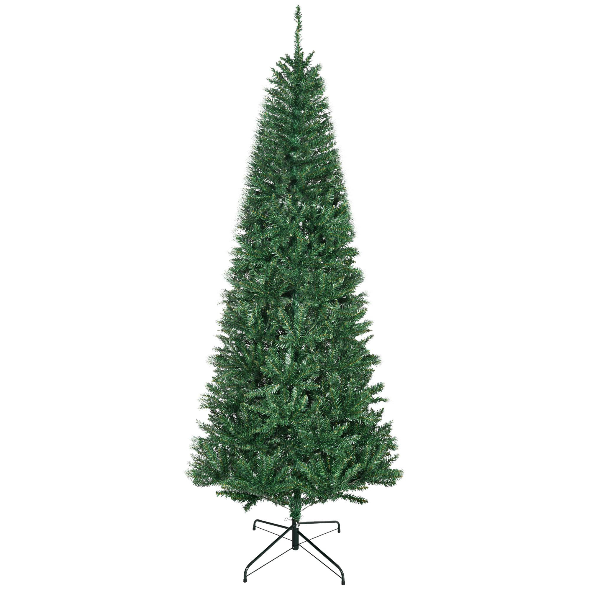 7’ Swedish Fir Artificial Christmas Tree With 500 Warm White LED Lights And 1291 Bendable Branches Nearly Natural 858288 1000x