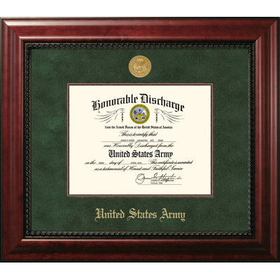 Army Discharge Executive Picture Frame