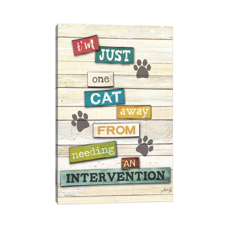 Cat Intervention by Marla Rae - Wrapped Canvas Print, 101.6 cm H x 66.04 cm W x 3.175 cm D
