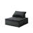 107.87 Lb Black Velvet Sectional , Quality 14.5" Seat Back Height Cozy