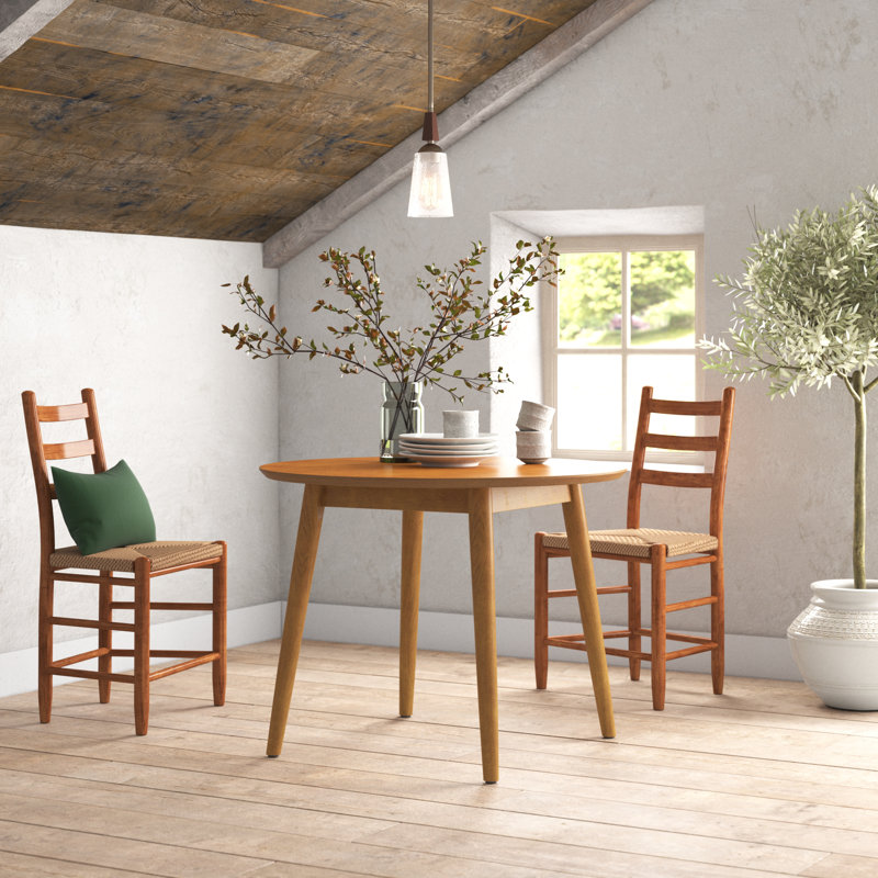 Barlow Round Dining Table, Acorn, 29.25" x 41.25" x 41.25"