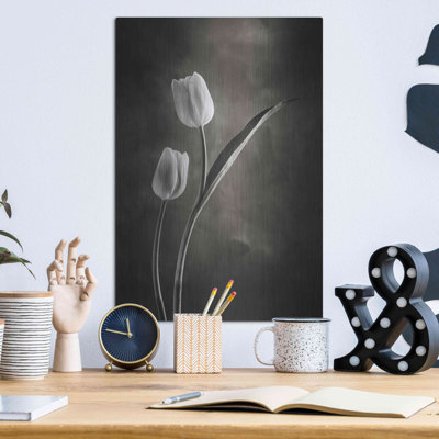 «Two Tone Tulips IV» par Debra Van Swearingen