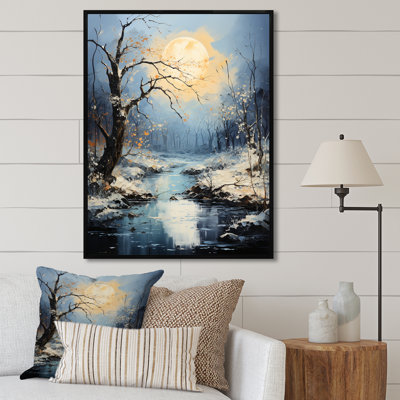 Moonlit Shadows In Winter II sur toile