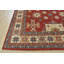 Tapis unique en laine noué à la main rouge / beige / bleu de 8 pi 6 po x 13 pi 2 po Ludford