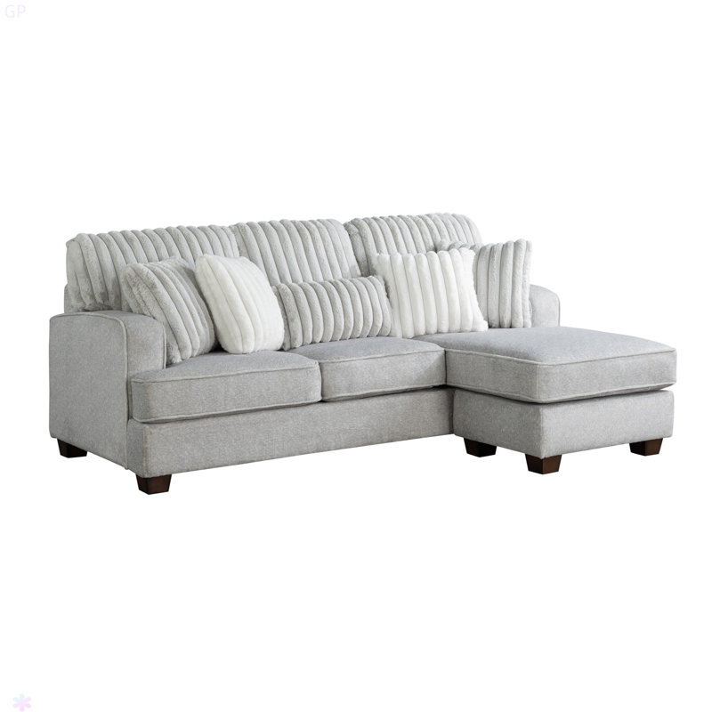 Coussins réversibles Modern, Gris
