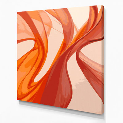 «Gradient Abstract 1», art mural sur toile beige