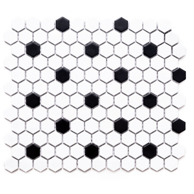 HoneyComb Remi 1" x 1" Hexagon Matte Porcelain Mosaic Floor and Wall Tile
