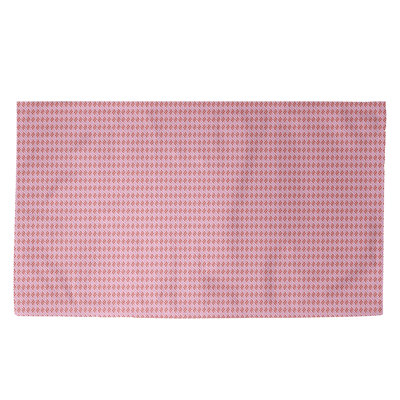 Tapis rose/rouge fait main
