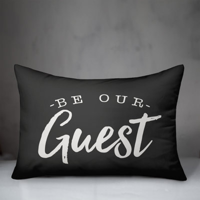 Textual Outdoor Throw Pillow