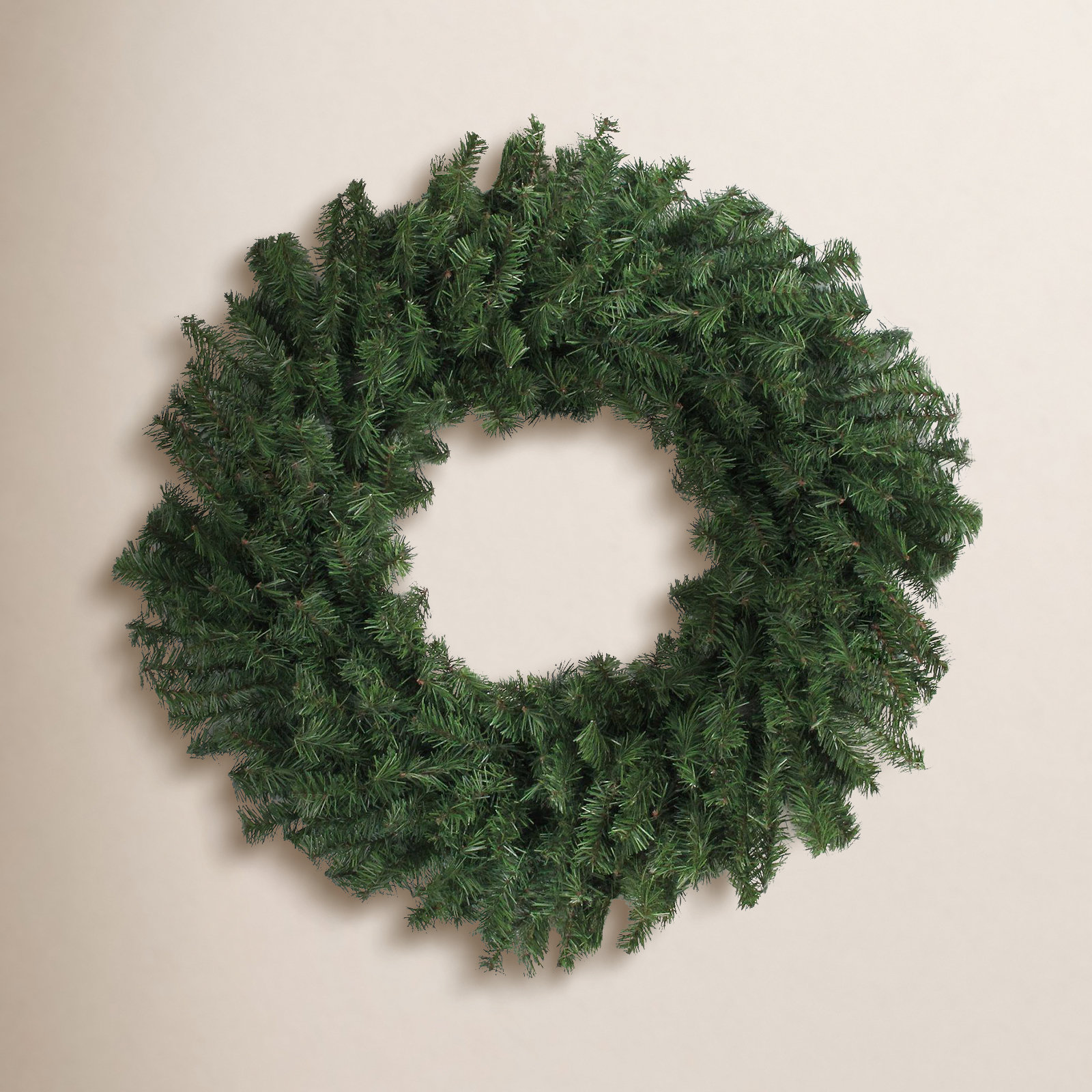 Canadian Pine Artificial Christmas Wreath Unlit, 24" H x 24" W x 5" D