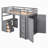Loft Bed With Desk And Wardrobe-110922964