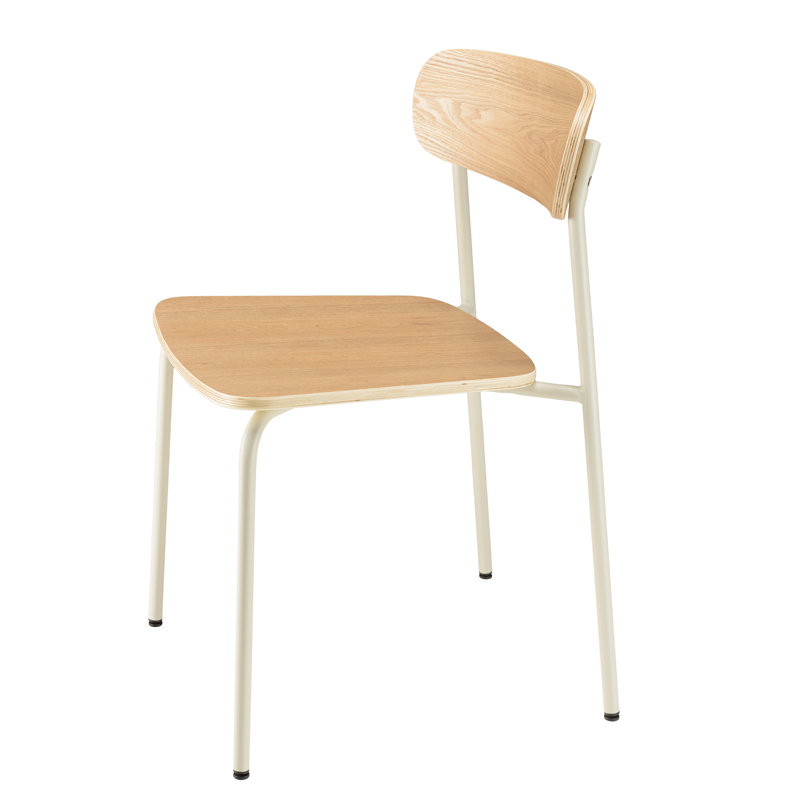 Cedric 45cm H Stacking Side Chair, White