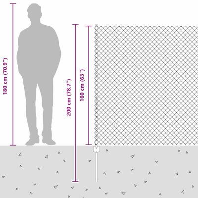 Vidaxl Fence With Posts Steel