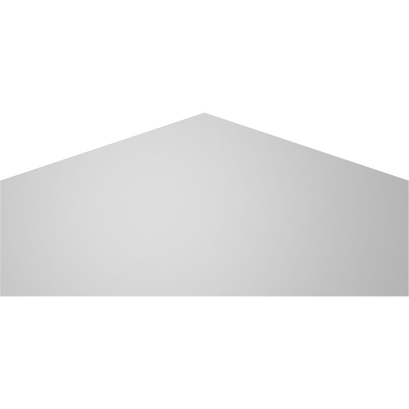 Peaked Surface Mount Signature Urethane Non-Functional Gable Vent 4/12 Pitch Primed Tan, 18" H x 40" W x 1.5" D