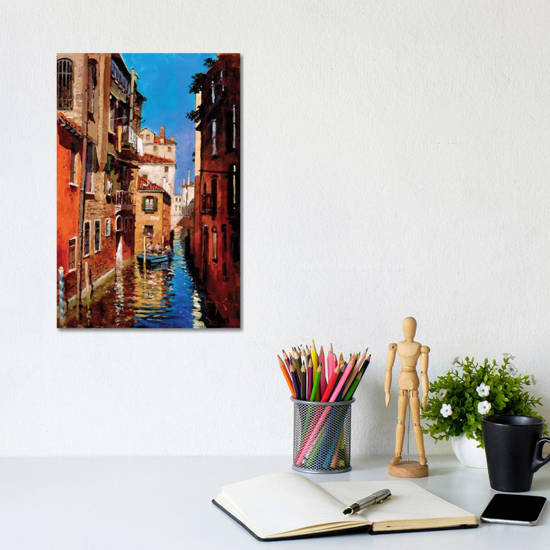 Dorsoduro 1 Piece Wrapped Canvas Wall Art, 20.32 cm H x 30.48 cm W