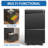 2 Drawer Metal Mobile File Cabinet With Lock - Stores Legal/Letter/A4 Docs, Fully Assembled Black Office Equipment Locking Drawers Files, Accessory-1562537358