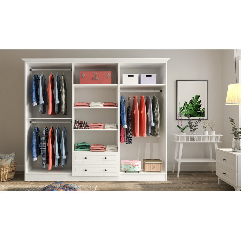 Anntoinette 6 Door Manufactured Wood Wardrobe