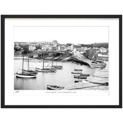 New Quay, The Harbour 1932 by Francis Frith - Single Picture Frame Print